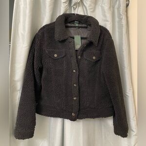 NWT wild fable black sherpa jacket